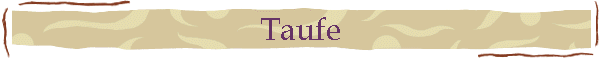 Taufe